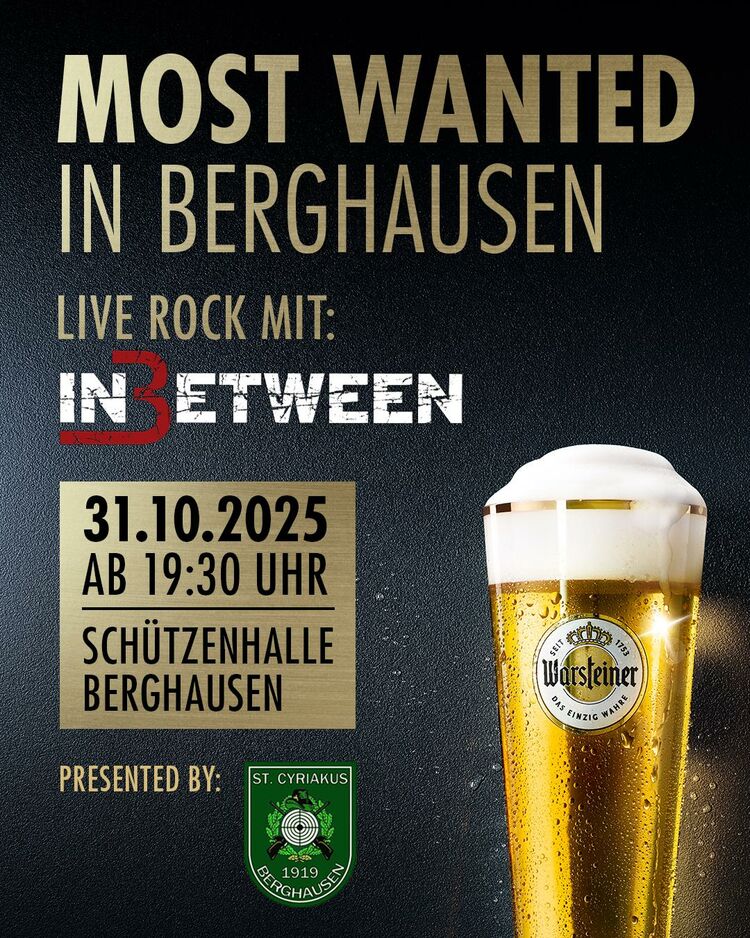 Most Wanted Berghausen Plakat 2025